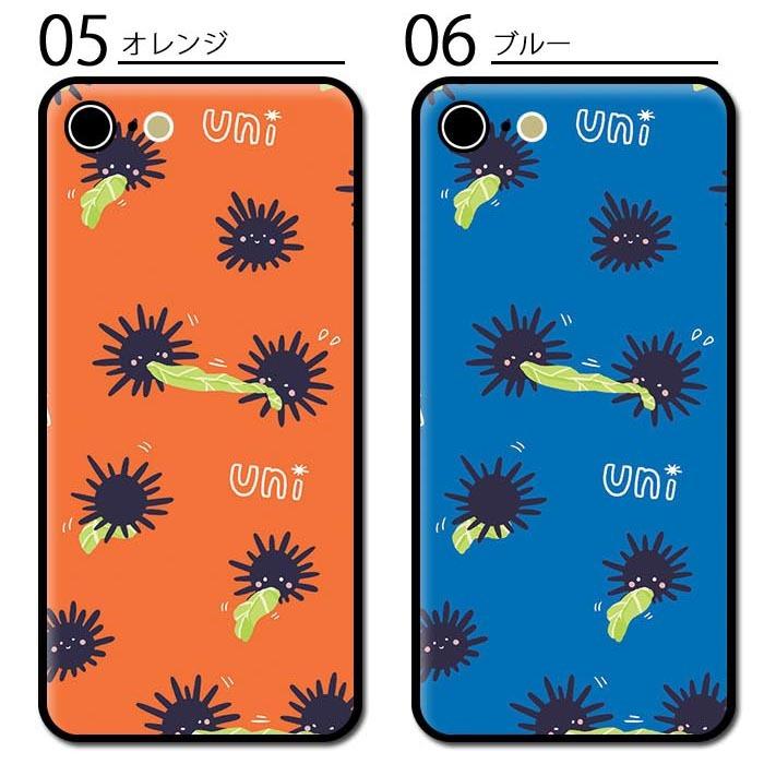 スマホケース クリアケース ハードケース 透明 ウニ 雲丹 うに 海胆