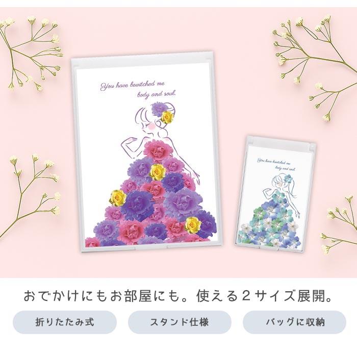 ミラー 大きめ 小さめ 折りたたみミラー 卓上ミラー スタンドミラー 鏡