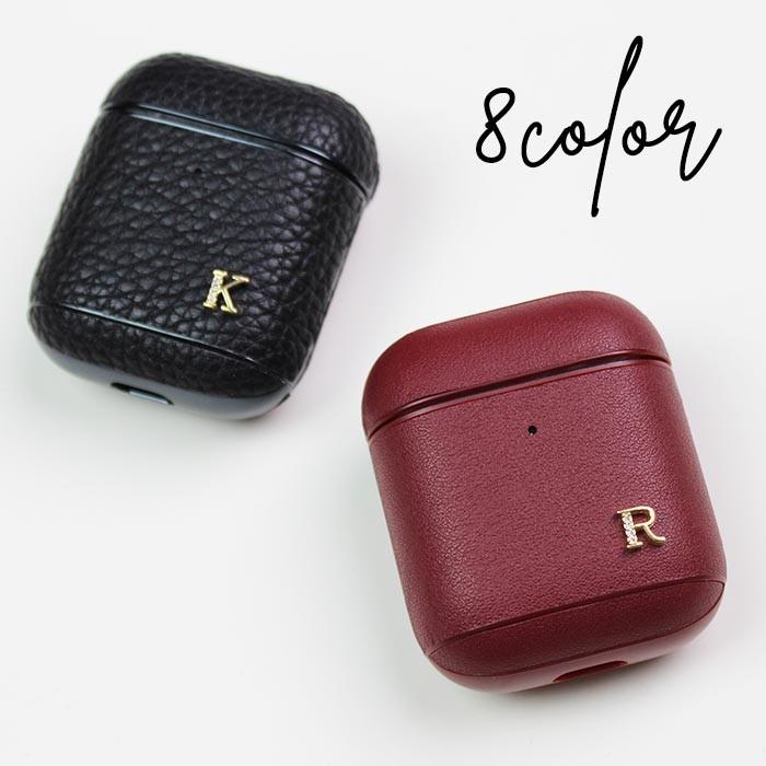 Airpods Airpods２ エアポッズ 本革 レザー 名入れ イニシャル カラビナ付き カバー ケース 装着 アップル イヤホン Apple ワイヤレスイヤホン Ic Ep011 Bleeek ヤフー店 通販 Yahoo ショッピング