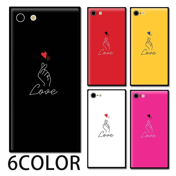 スマホケース ガラス スクエア 指ハート サイン ハート ラブ カワイイ 送料無料 Iphone13 Mini Iphone13pro Max Iphone12 Mini Iphone8 Ic Gs110 Bleeek ヤフー店 通販 Yahoo ショッピング