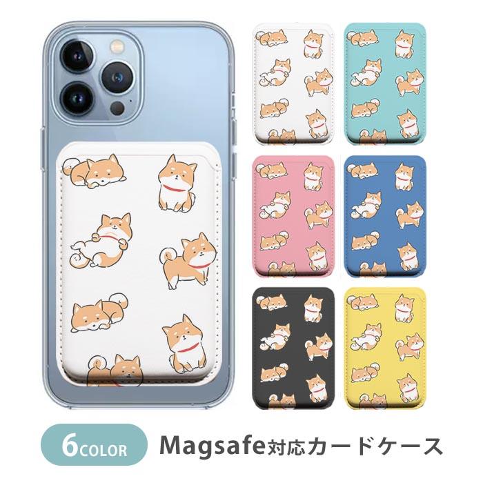 【新品未使用】Casetify MagSafe対応 iPhone14 柴犬 MagSafe対応 MagSafe カードケース マグセーフ 磁気内蔵カード収納