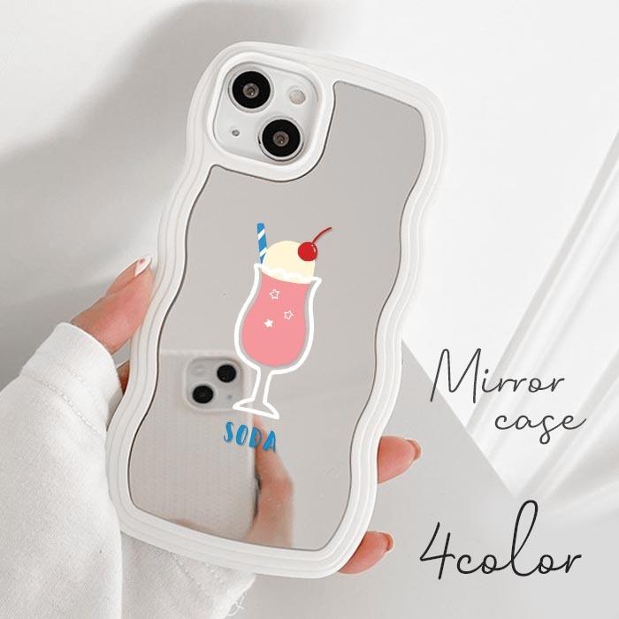 スマホケース なみなみケース ウェーブケース TPU ミラー 鏡面 カバー