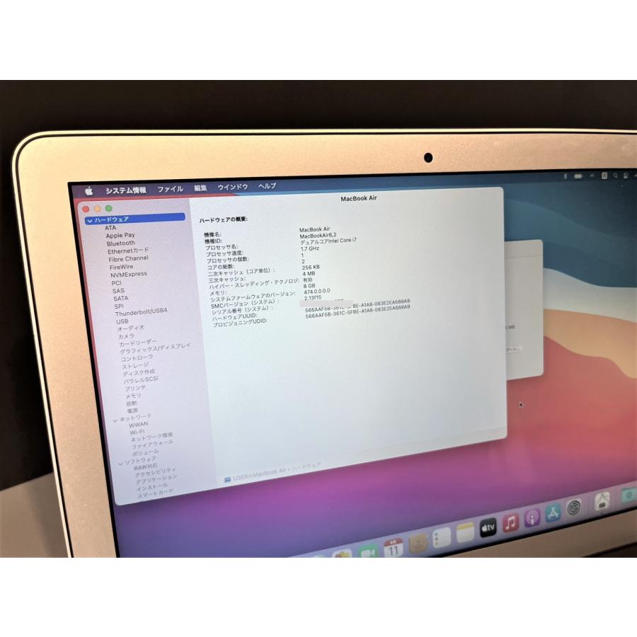 MacBook Air 13インチ Intel Core i7 SSD 128GB メモリ8GB 2014年 MD760J/A A1466｜blems37019｜15