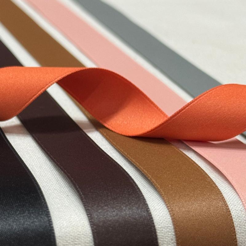 リボン リボン専門店 サテン サテンリボン 両面 両面サテン 両面サテンリボン きれい つやけし マット サステナブル 1200 4mm