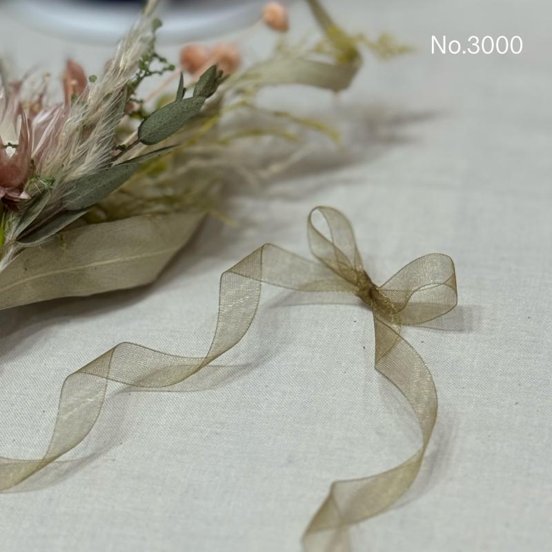 リボン リボン専門店 オーガンジー 薄手 薄地 シアー シースルー 透け感 きれい 3000 50mm 300050m リボン専門店
