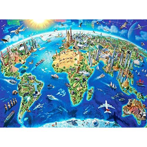 Bless Yahoo ショップmisitu 1000ピース ジグソーパズル 世界地図 パズル World Map Puzzle 50 X 70 Cm 安心と信頼