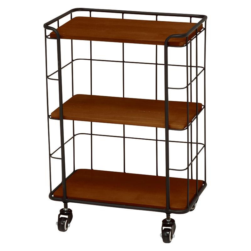公式店舗 キャスター付ラック 3段 ワイヤーラック トローリーワゴン 小物収納 リビング収納 おしゃれ デポシリーズ ラック ブラック Kr 3843bk お気にいる Zoetalentsolutions Com