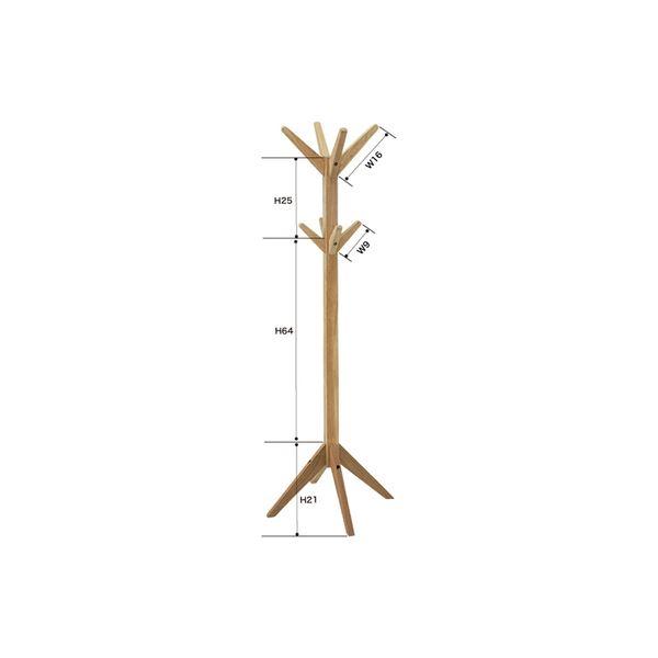 ポールハンガー/コートハンガー 〔ショートタイプ 幅42×奥行42×高さ120cm〕 木製 『Hafen ハーフェン』 〔リビング〕|bless-int|04