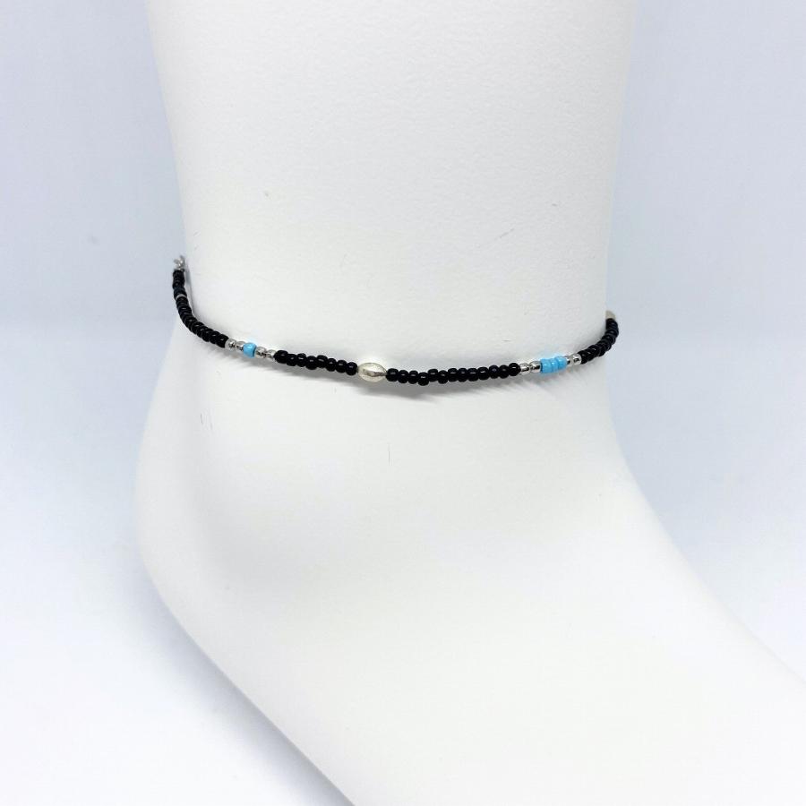 アンクレット チェーン メンズ レディース ペア ジュエリー アクセサリー ステンレス シルバー ビーズ 足首 シンプル ユニセックス プレゼント ギフト | BLESS | 05