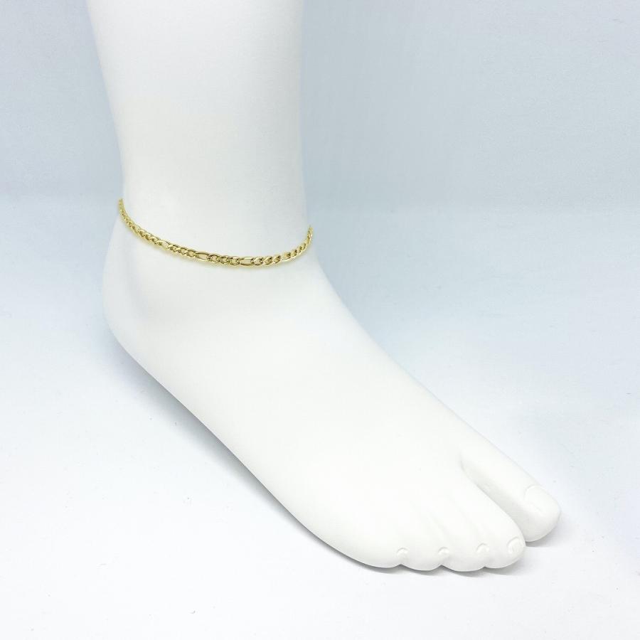 アンクレット(L) チェーン ステンレス 金属アレルギー ゴールド ジュエリー アクセサリー シンプル メンズ レディース ユニセックス プレゼント ギフト |  | 02