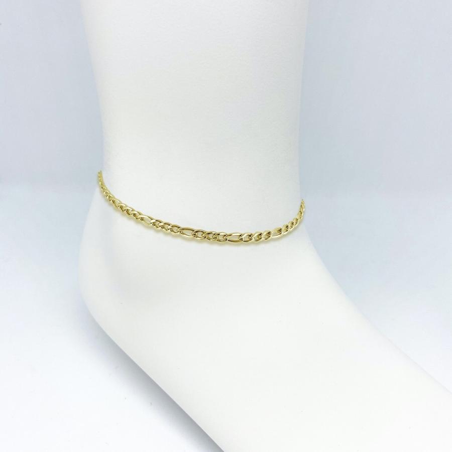 アンクレット(L) チェーン ステンレス 金属アレルギー ゴールド ジュエリー アクセサリー シンプル メンズ レディース ユニセックス プレゼント ギフト |  | 03