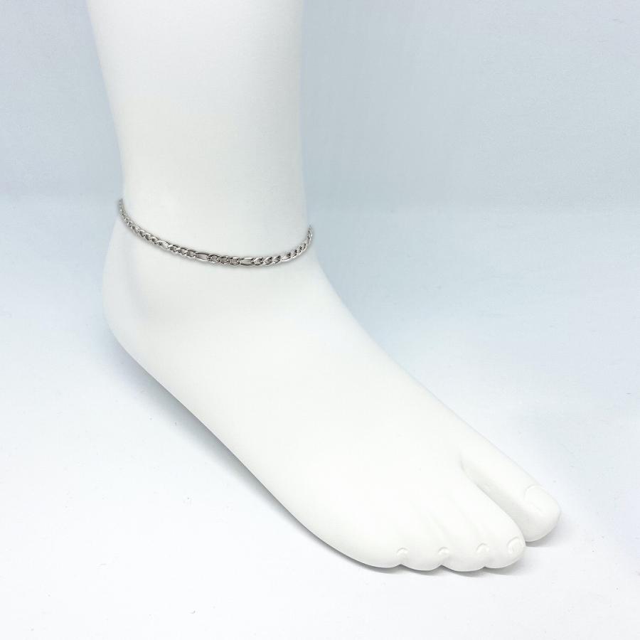 アンクレット(L) チェーン ステンレス 金属アレルギー シルバー ジュエリー アクセサリー シンプル メンズ レディース ユニセックス プレゼント ギフト |  | 02
