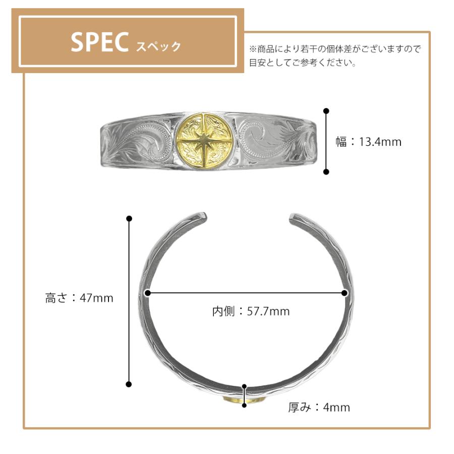 ハワイアンジュエリーバングル(L)【ステンレス バングル メンズ BLESS ブレス ハワイアンジュエリー】 | BLESS | 02