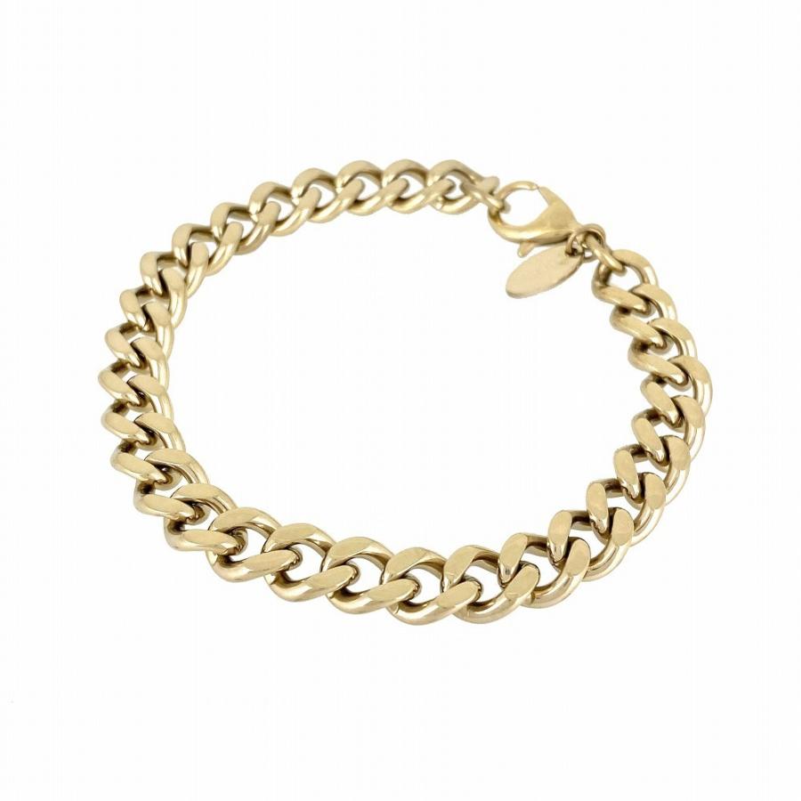 チェーンブレスレット(L)【ステンレス ブレスレット メンズ BLESS ブレス ゴールドカラー】 |  | 01