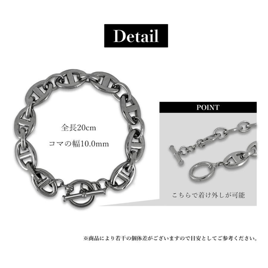 アンカーチェーンブレスレット(L)【ステンレス ブレスレット メンズ BLESS ブレス】 | BLESS | 04