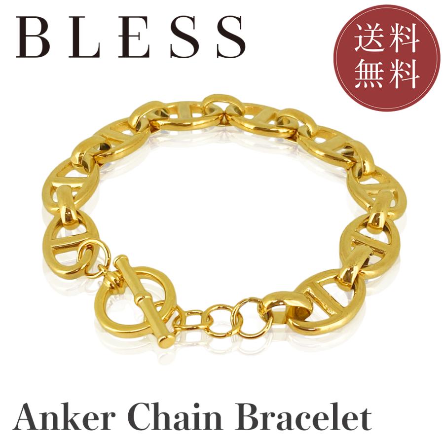 BLESS（ブレス） アンカーチェーンブレスレット(L)【ステンレス 