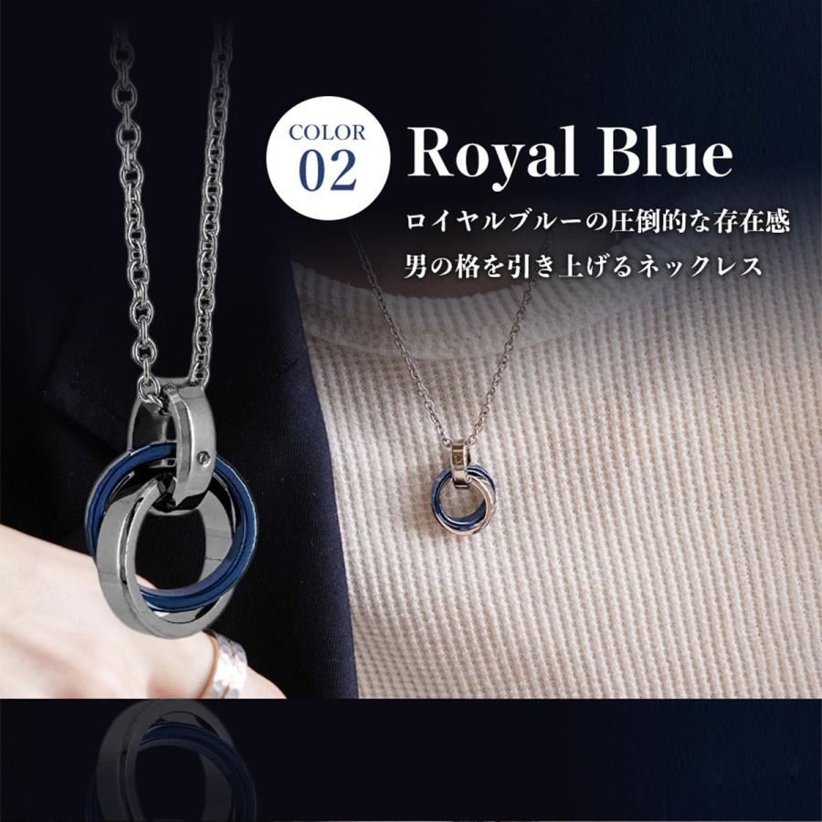 BLESS（ブレス） ダブルリングネックレス【ステンレス ネックレス