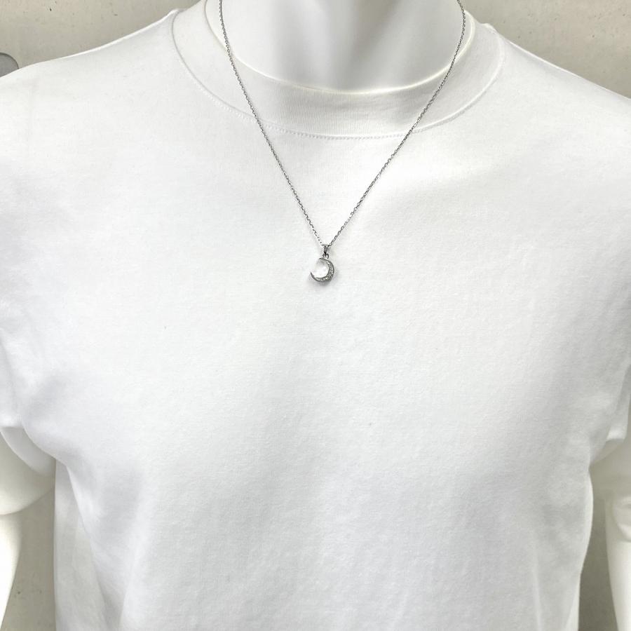 ハワイアンジュエリーネックレス ステンレス 金属アレルギー シルバー アクセサリー レディース メンズ 三日月 ムーン プレゼント ギフト 送料無料 |  | 05