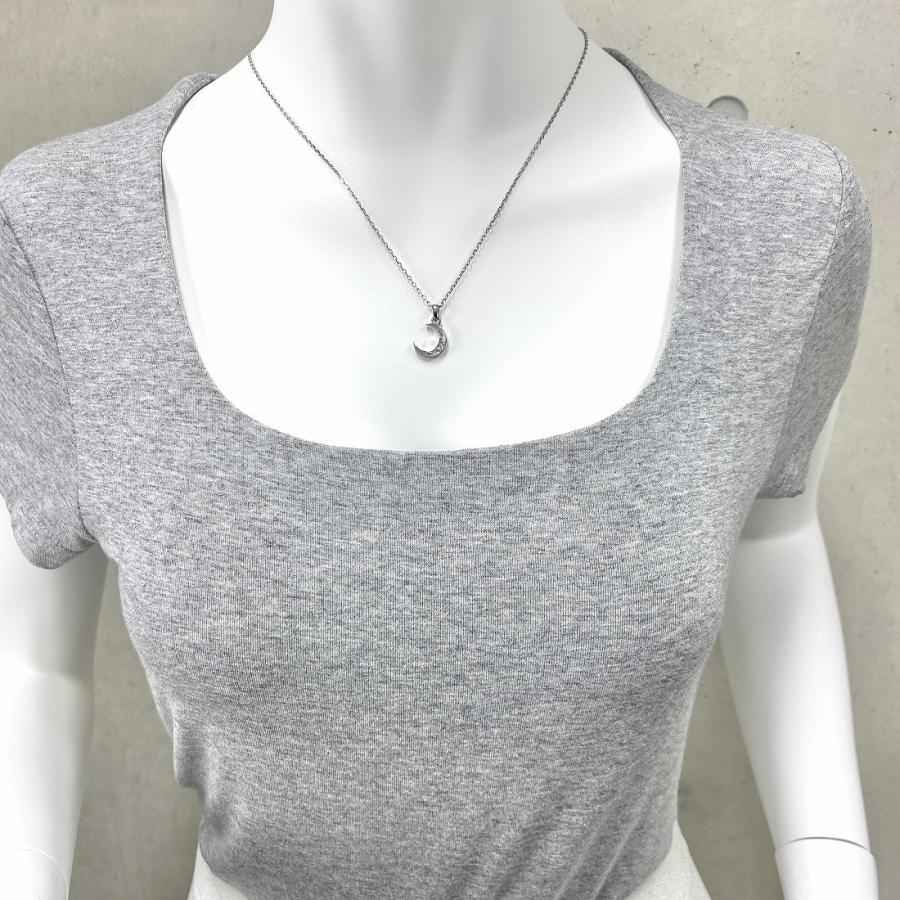 ハワイアンジュエリーネックレス ステンレス 金属アレルギー シルバー アクセサリー レディース メンズ 三日月 ムーン プレゼント ギフト 送料無料 |  | 07