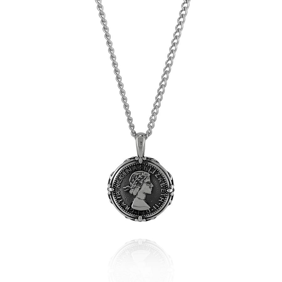 コインエリザベスネックレス【ステンレス ネックレス メンズ BLESS ブレス】送料無料 | BLESS | 01