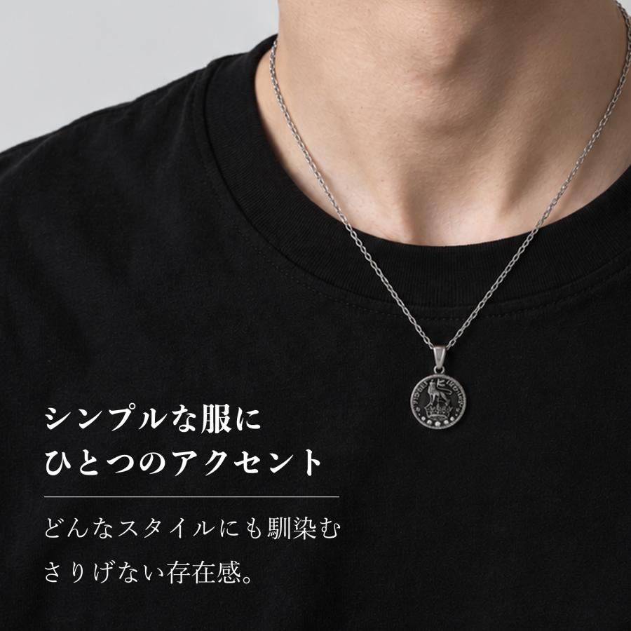 ヴィンテージコインネックレス【ステンレス ネックレス メンズ レディース BLESS ブレス】送料無料 | BLESS | 01