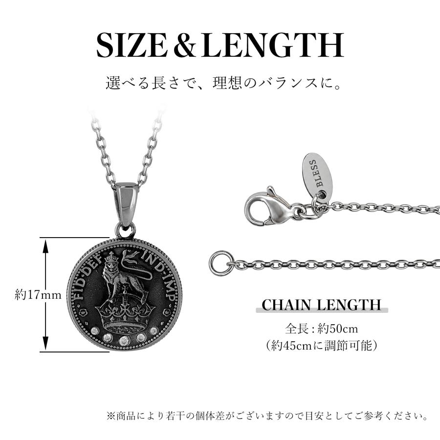 ヴィンテージコインネックレス【ステンレス ネックレス メンズ レディース BLESS ブレス】送料無料 | BLESS | 05