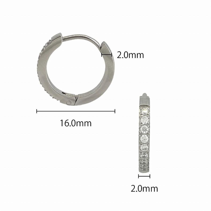 ストーンフープピアス(片耳用)【ステンレス ピアス メンズ レディース BLESS ブレス】 |  | 05