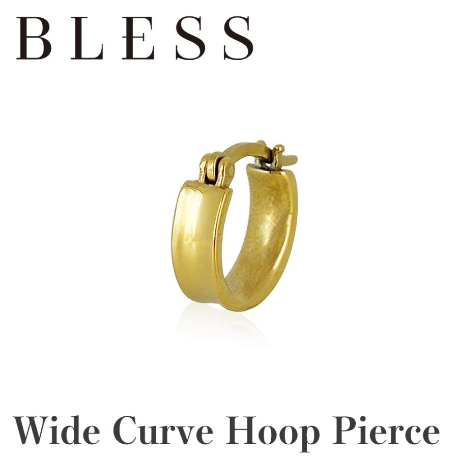 ワイドカーブフープピアス(片耳用)【ピアス メンズ レディース BLESS ブレス 】 送料無料 | BLESS