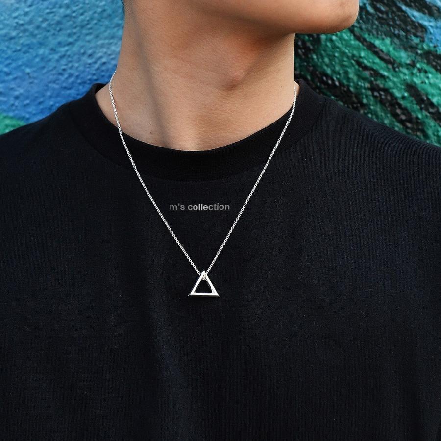 ネックレス ペンダント シルバー トライアングル アクセサリー ジュエリー メンズ レディース ユニセックス ペア プレゼント ギフト |  | 01