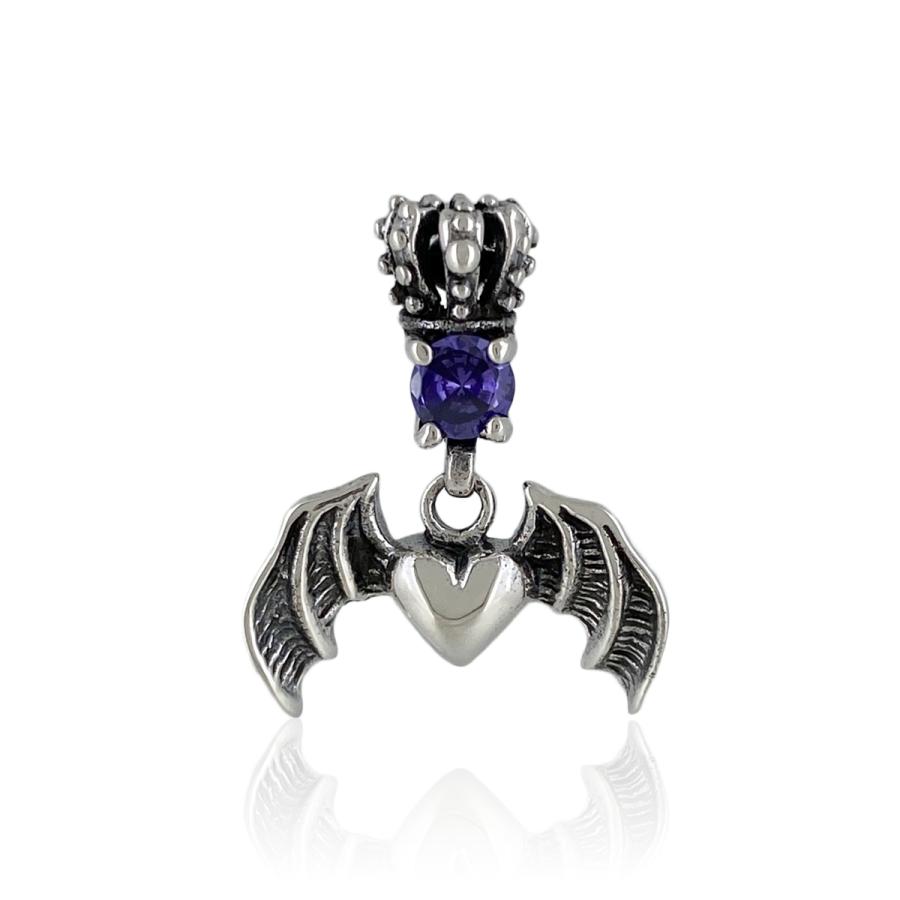 ハートバットピアス(片耳用)【シルバー ピアス メンズ レディース BLESS ブレス】 | BLESS | 01