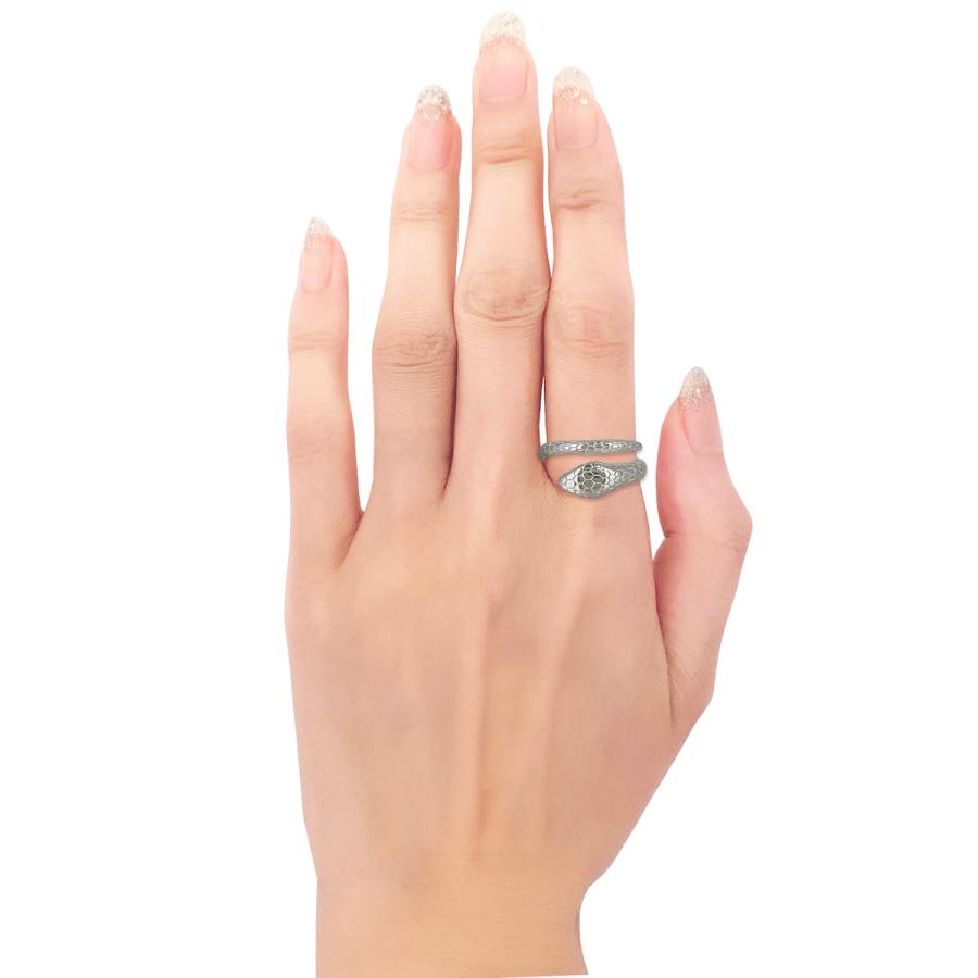 スネークリング 指輪 ステンレス 金属アレルギー シルバー アクセサリー ジュエリー メンズ レディース ユニセックス ギフト 送料無料 | BLESS | 02