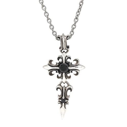 無料長期保証 ネックレス メンズ レディース ペンダント ジュエリー アクセサリー ステンレス シルバー ジルコニア ブラック プレゼント ギフト ペア クロス 人気ブランド Mobile Scotturb Com