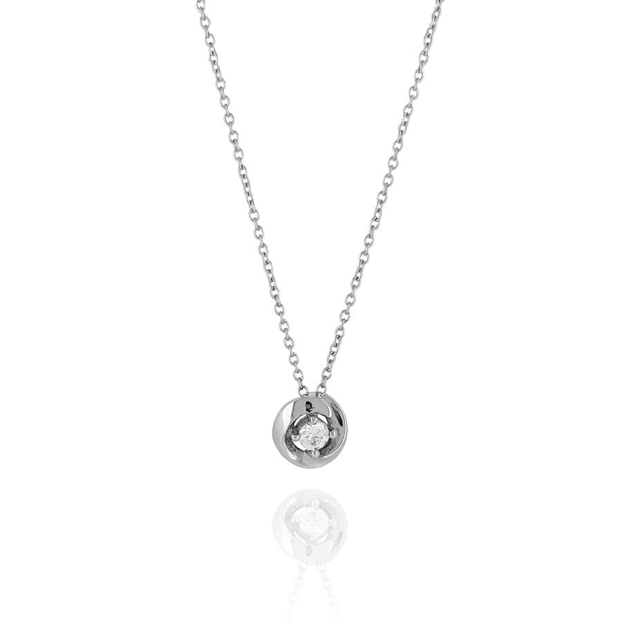フラワーネックレス【ステンレス ネックレス レディース Petit Collection プチコレクション】_1