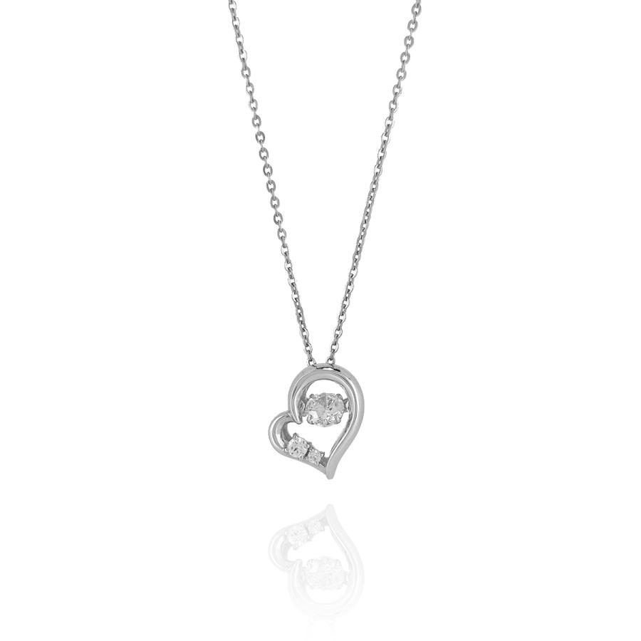 ダンシングストーンネックレス 【シルバー ネックレス レディース Petit Collection プチコレクション ダンシングストーン】_1