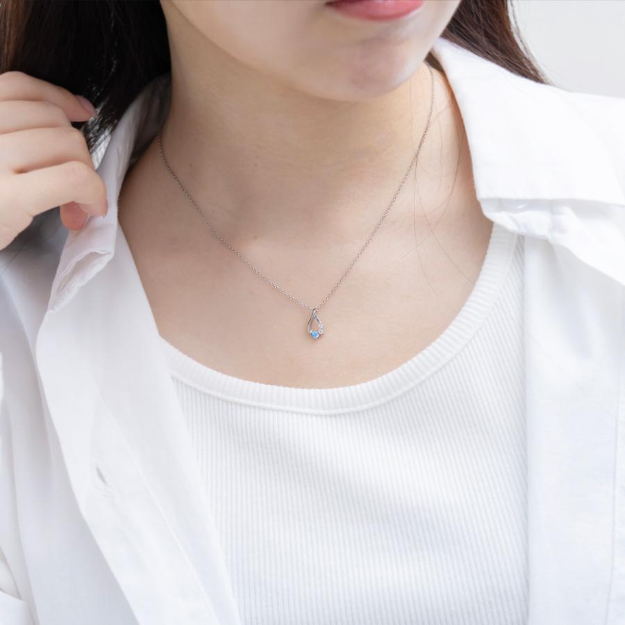 アクアドロップネックレス【ステンレス ネックレス レディース Petit Collection プチコレクション】 | BLESS | 02