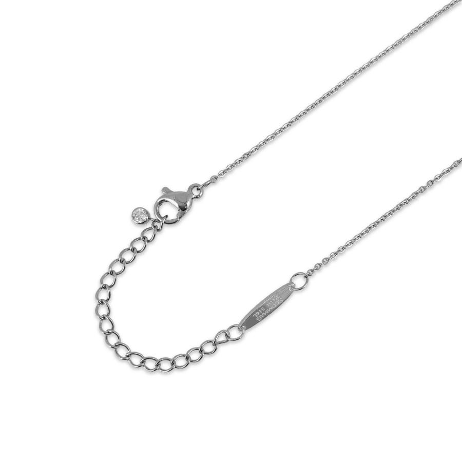 Vラインストーンネックレス【ステンレス ネックレス レディース Petit Collection プチコレクション】_4