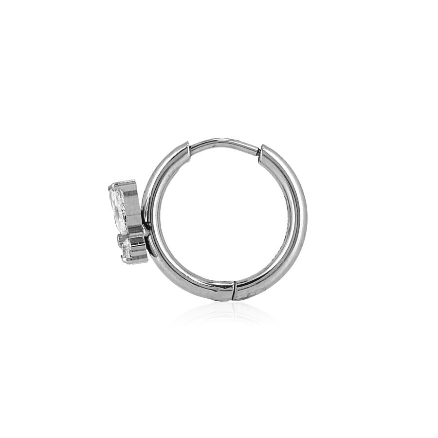 グレイスバタフライフープピアス(両耳用)【ステンレス ピアス レディース Petit Collection プチコレクション】送料無料 | BLESS | 06