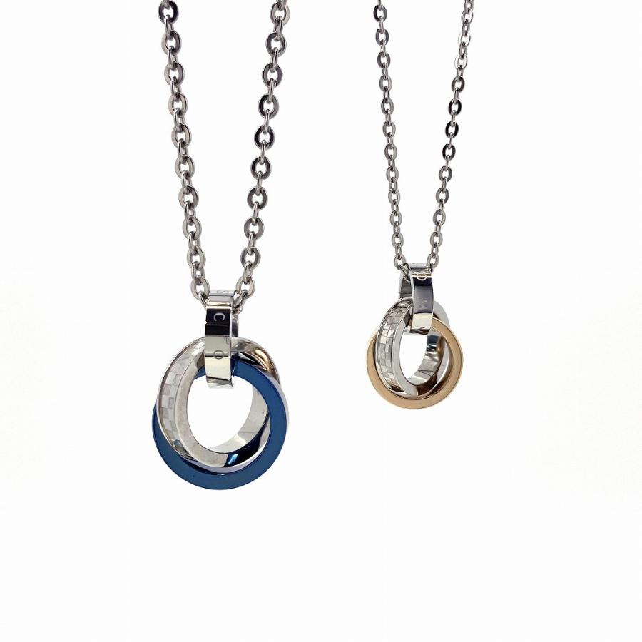 安い ネックレス ペンダント 3連リング アクセサリー ジュエリー メンズ レディース ステンレス シルバー ユニセックス ペア カップル プレゼント ギフト 超人気 Www Tecbios Com