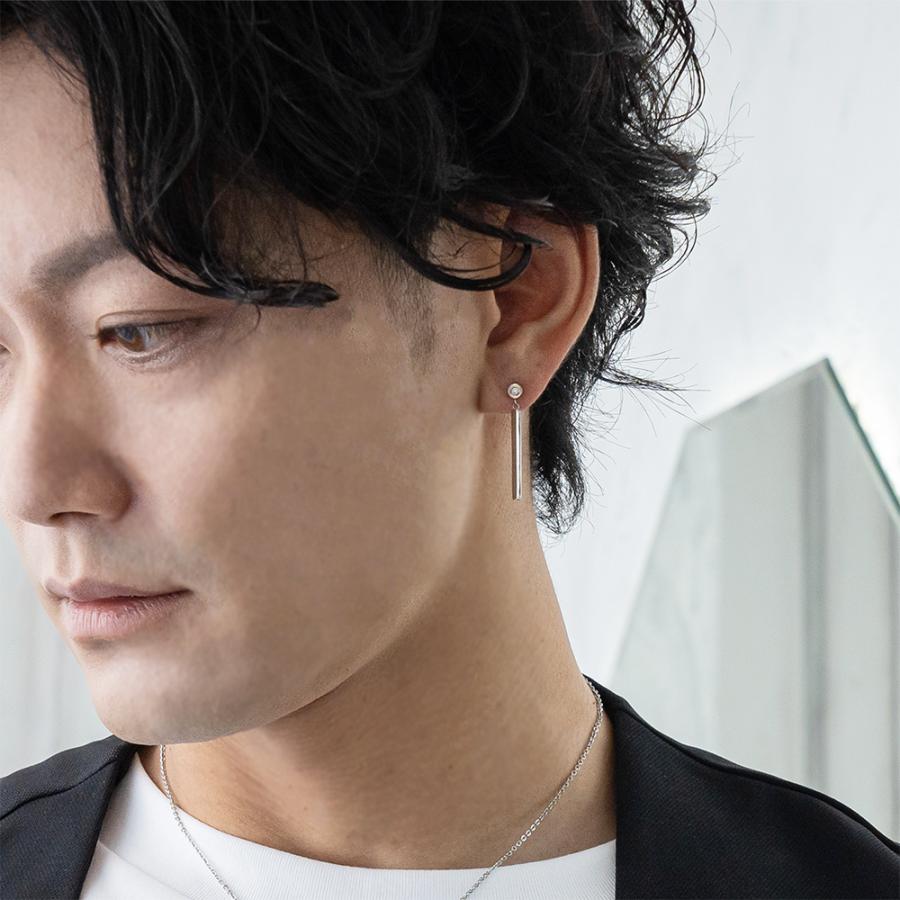 BLESS（ブレス） ロングバーピアス(片耳用) 【ステンレス ピアス