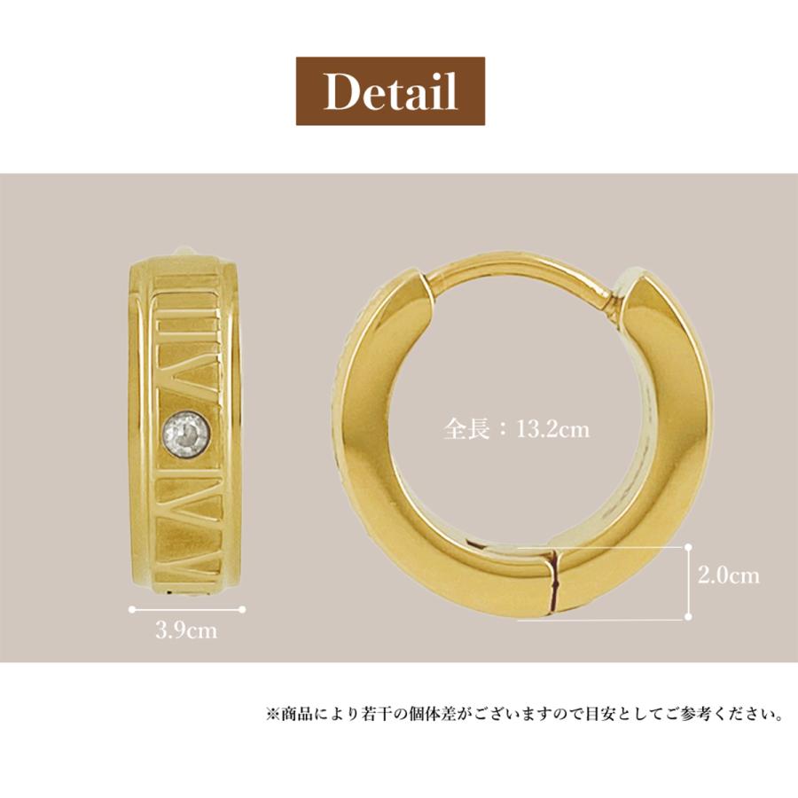 BLESS（ブレス） ナンバーフープピアス(片耳用)【ステンレス ピアス