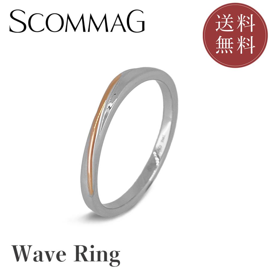 SCOMMAG 青い花のリングセット BLESS ウェーブリング ステンレス