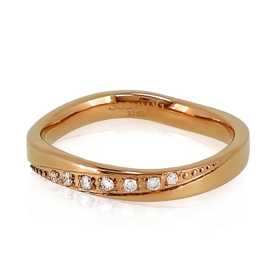 ウェーブストーンリング【ステンレス リング レディース SCOMMAG エスカマジー】送料無料 | BLESS | 01