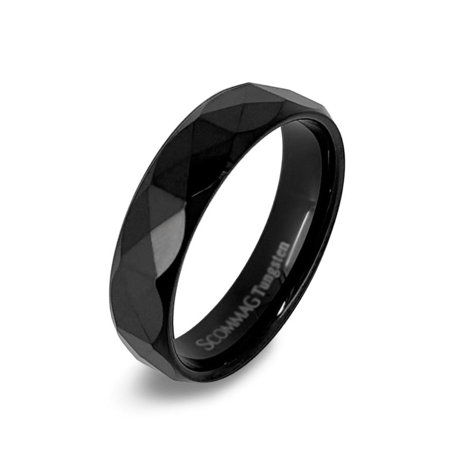 カッティングリング【タングステン リング メンズ SCOMMAG エスカマジー ブラックカラー】送料無料 | BLESS | 01