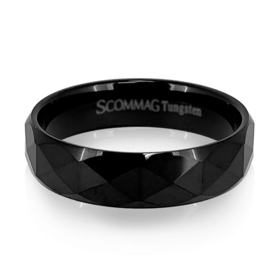 カッティングリング【タングステン リング メンズ SCOMMAG エスカマジー ブラックカラー】送料無料 | BLESS | 02