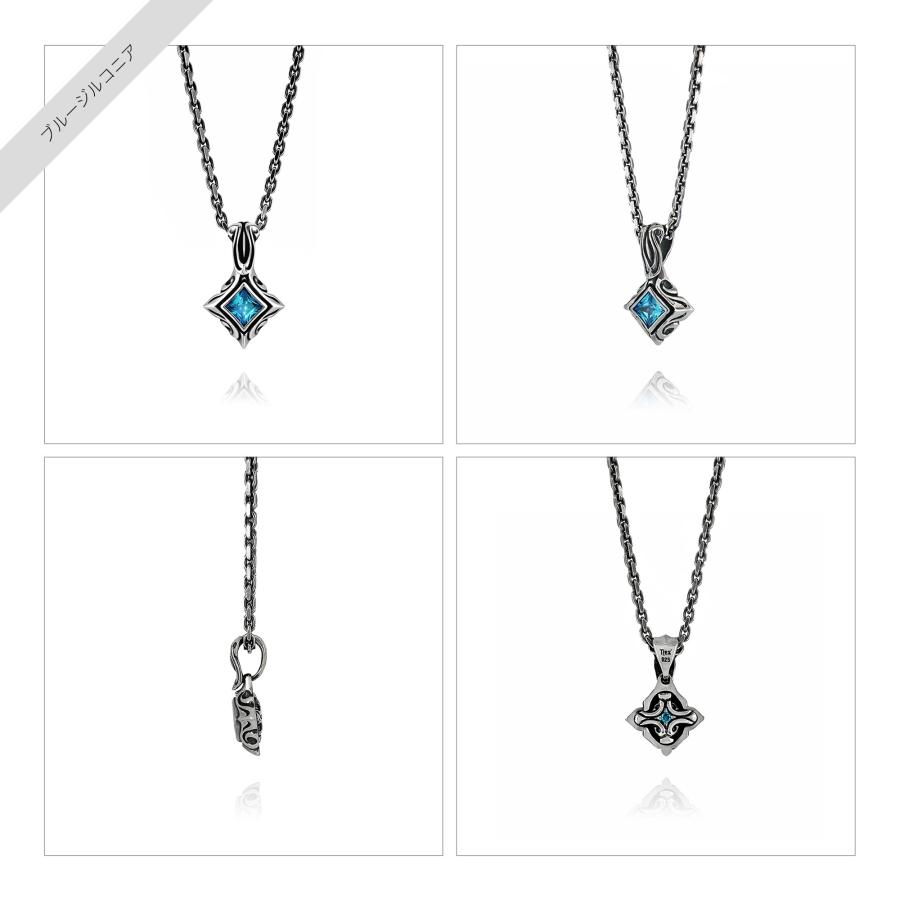 URBAN TRIBAL PENDULUM CHECKER CUT STONE PENDANT | M'S COLLECTION | 02