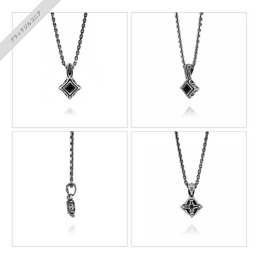 URBAN TRIBAL PENDULUM CHECKER CUT STONE PENDANT | M'S COLLECTION | 03