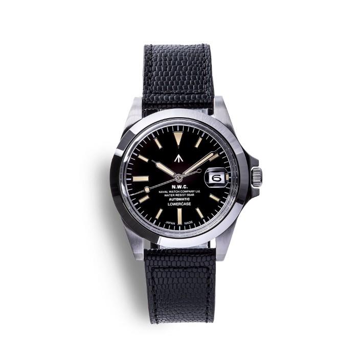 NAVAL WATCH Produced By LOWERCASE ナバルウォッチ 腕時計 ミリタリー FRXA002 Mechanical COW leather bandの画像