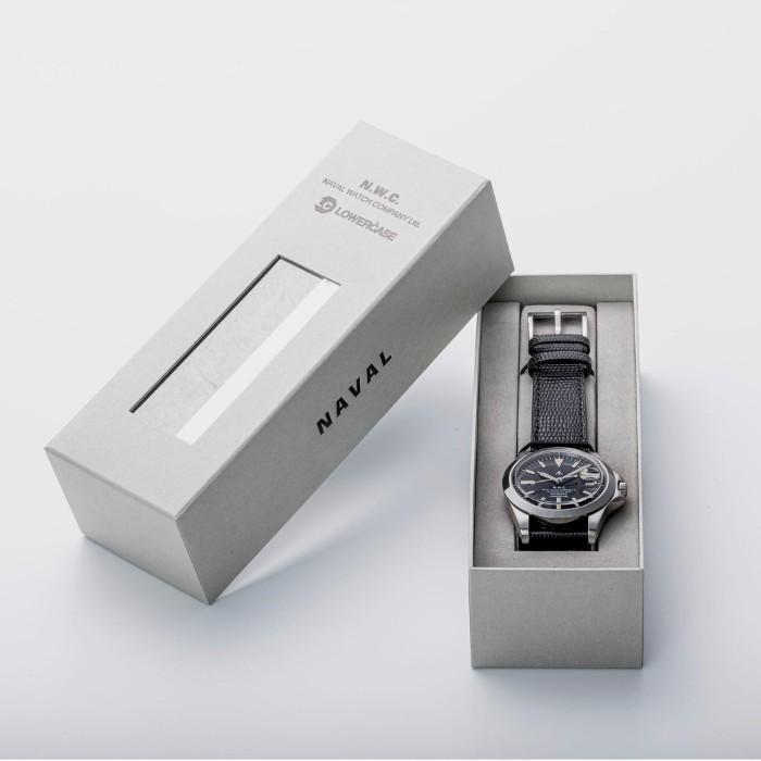 NAVAL WATCH Produced By LOWERCASE ナバルウォッチ 腕時計 ミリタリー FRXA002 Mechanical COW leather bandの画像
