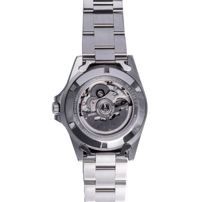 NAVAL WATCH Produced By LOWERCASE ナバルウォッチ 腕時計 ミリタリー FRXA016 Orange Mechanical S/S 3 links Metal bandの画像