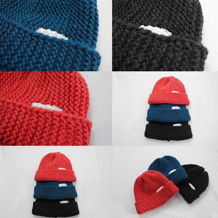 HUNTISM ハンティズム ビーニー ニット帽 あぜ編み Wool Watch |  | 01